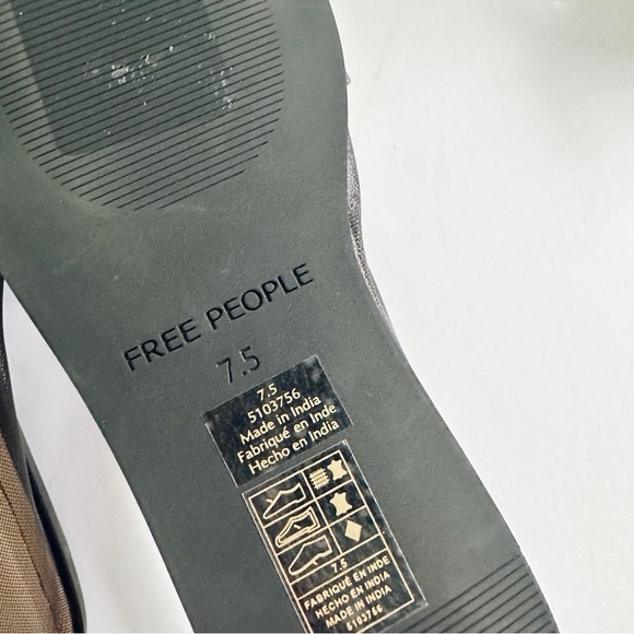 Free People Mesh Mania Bow Flats Black - Picture 6 of 10